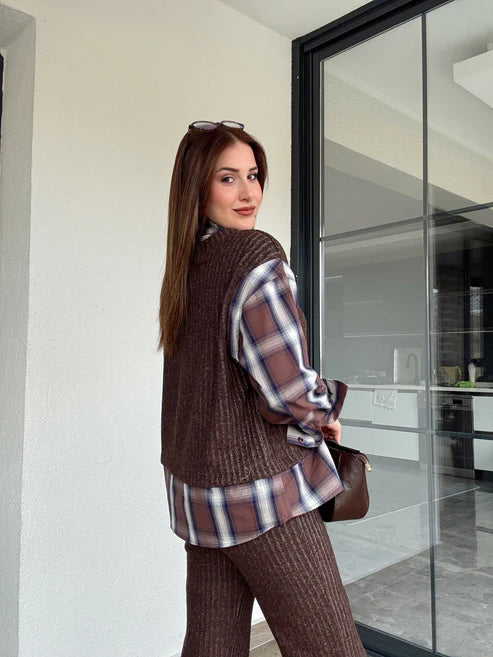 Astana Plaid Coord Set