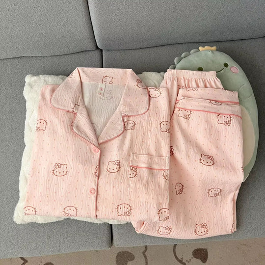 Kitty Three Piece Padded Nightsuit