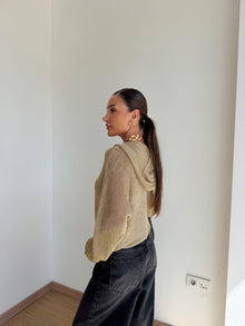 Vora Hooded Shimmer Cardigan