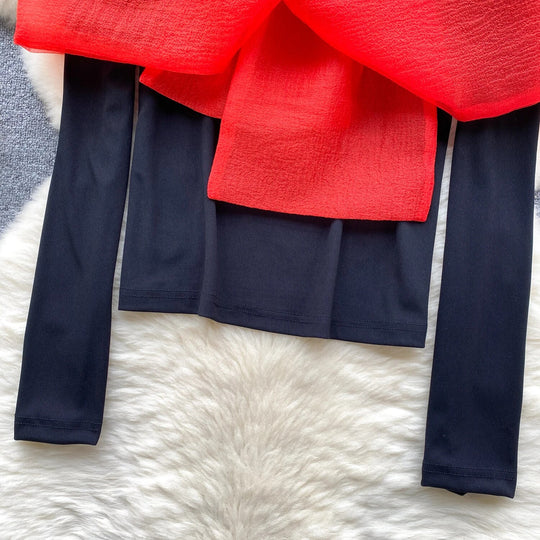 Margerine Luxury Knit Top with Bow Detailing