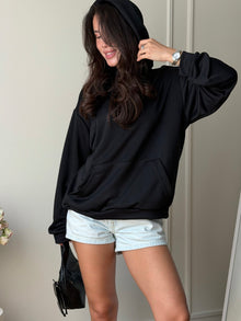 Hazel Sheer Mesh Wings Oversized Hoodie