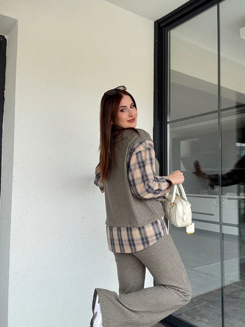 Astana Plaid Coord Set