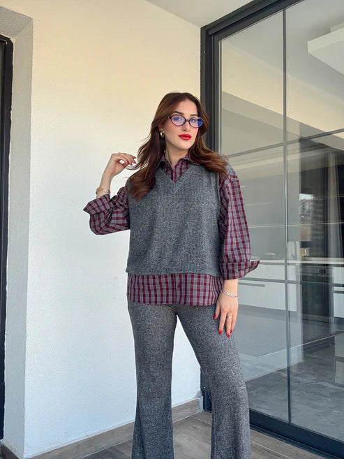 Astana Plaid Coord Set