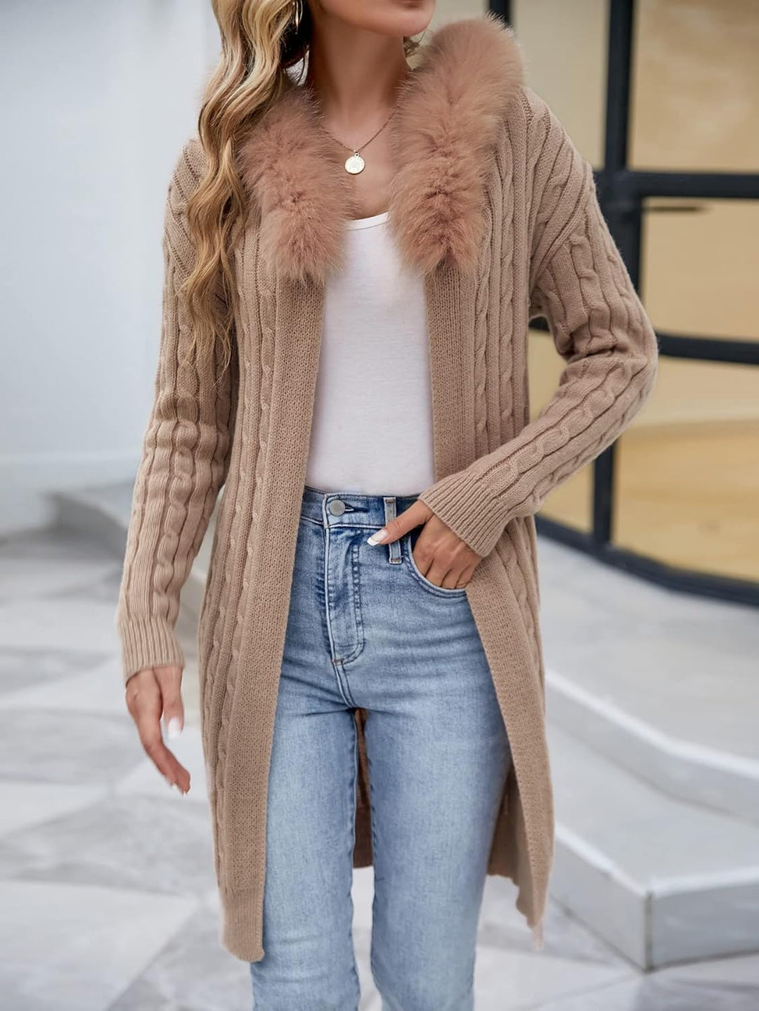 Aster Knit Drop Shoulder Belted Cardigan