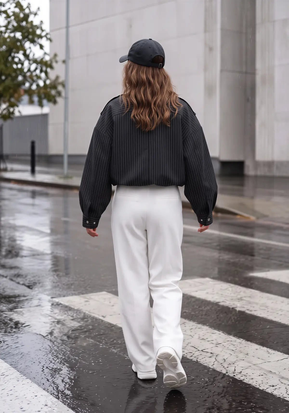 Charlie Striped Bomber Jacket