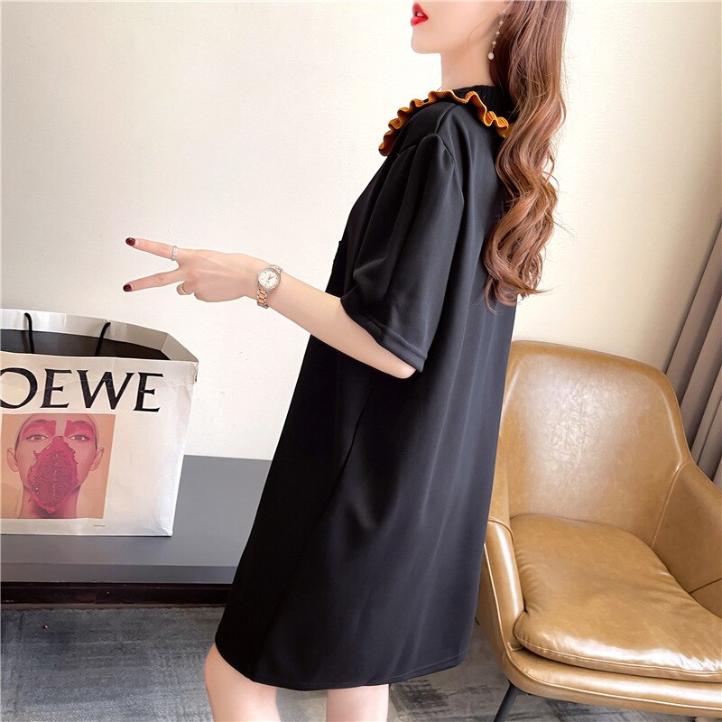 Anna Summer Polo Dress with 3D Print