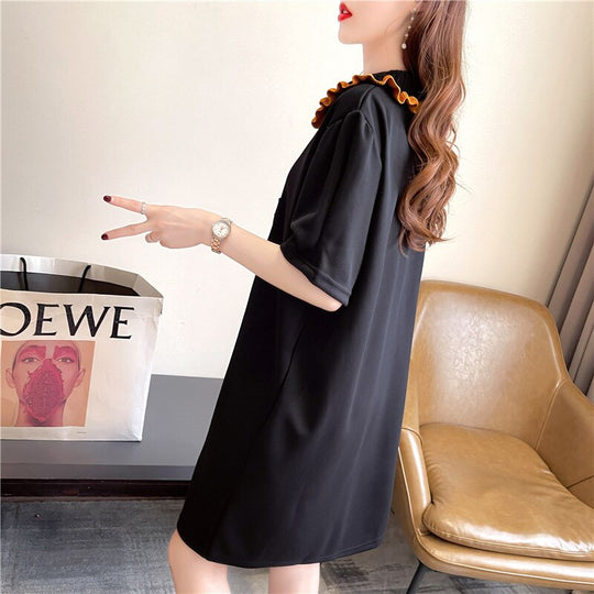 Anna Summer Polo Dress with 3D Print