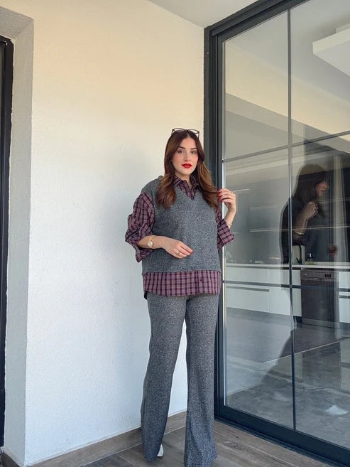 Astana Plaid Coord Set