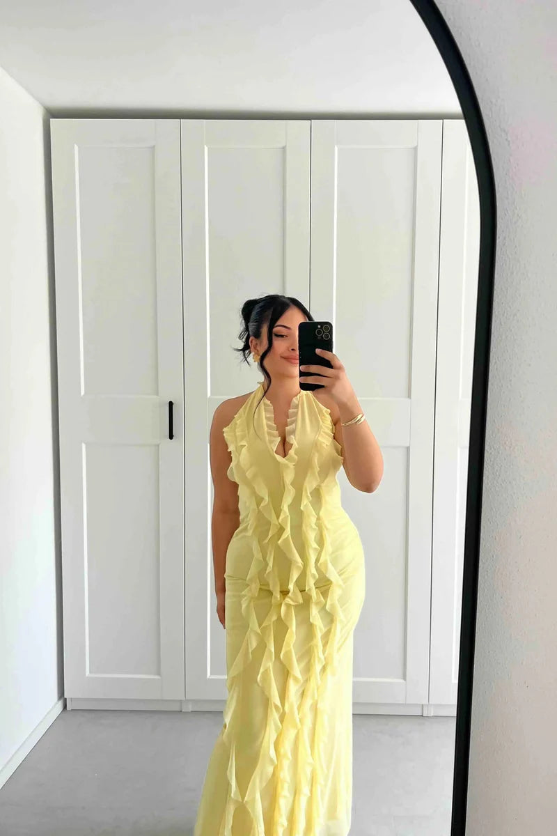 Aurica Ruffled Maxi Dress