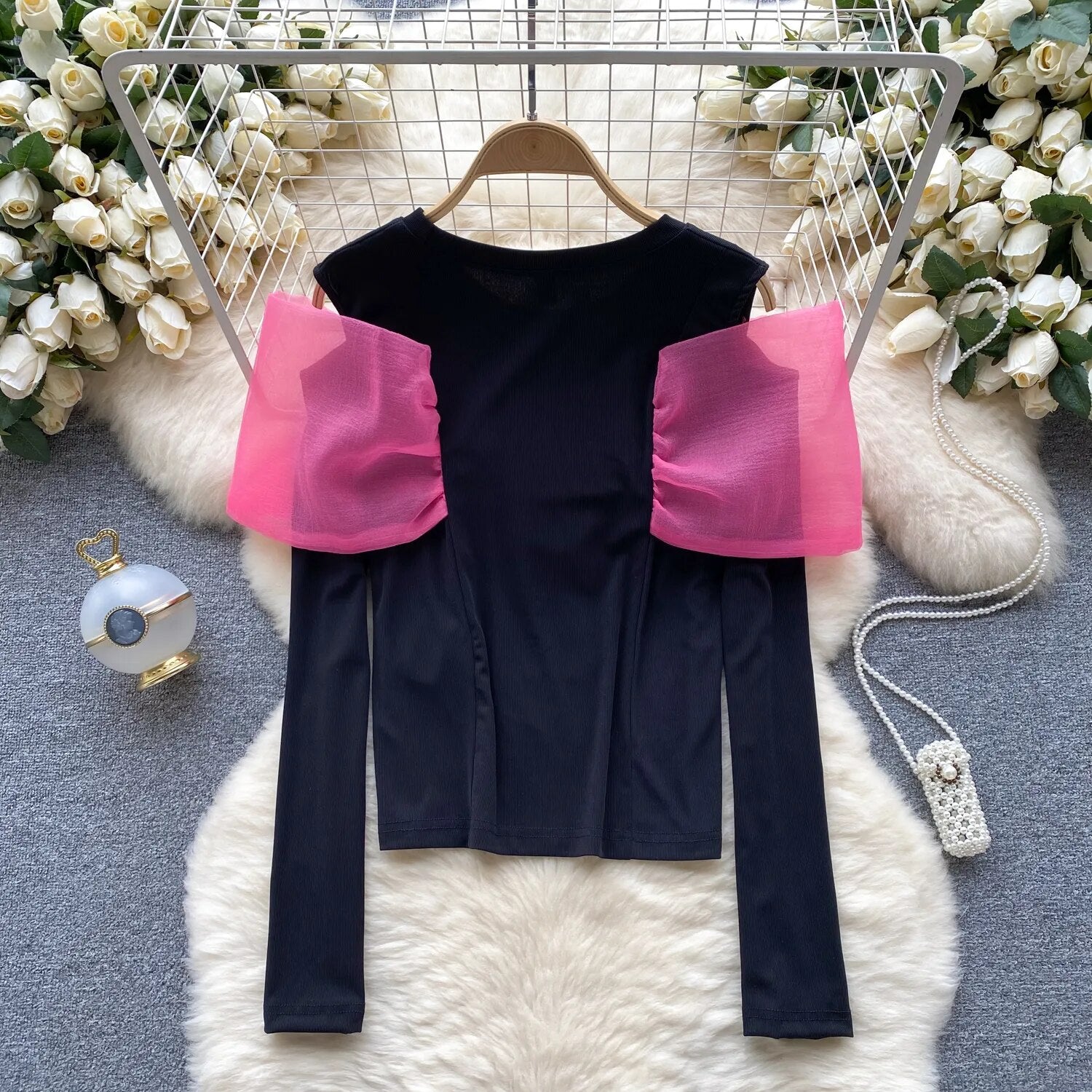 Margerine Luxury Knit Top with Bow Detailing