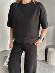 Jessica Lace Panel Coordinated Set