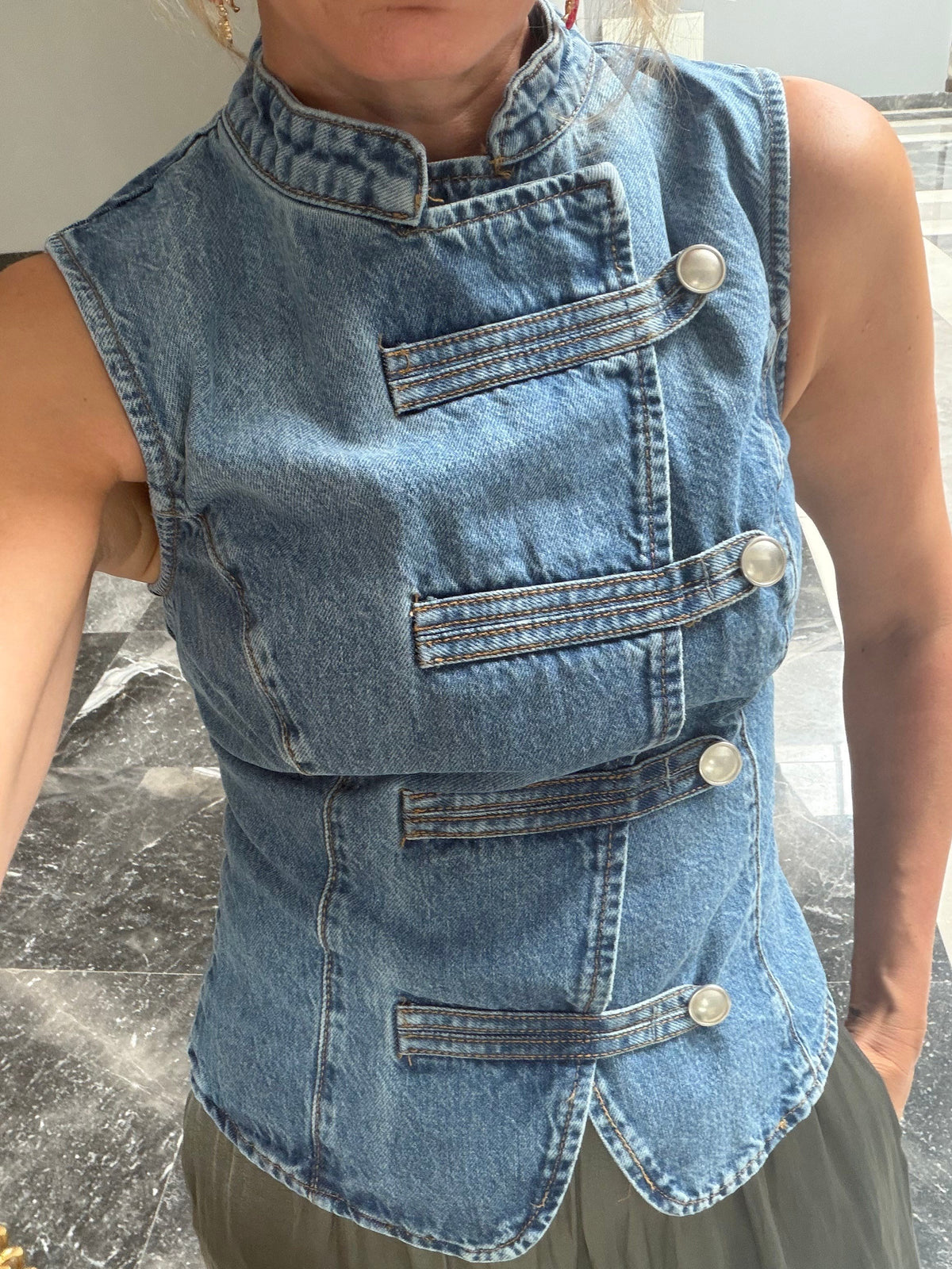 Yana Denim Blouse