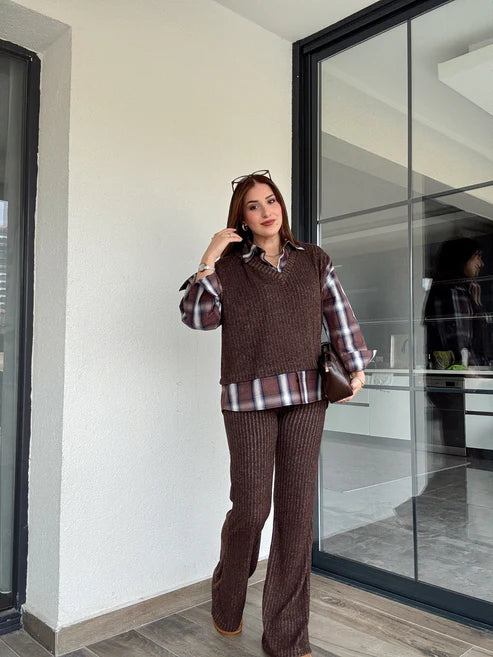 Astana Plaid Coord Set