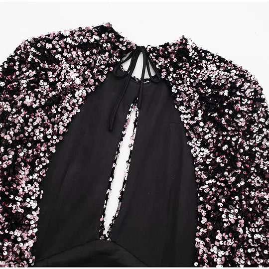 MulBerry Sequined Dress