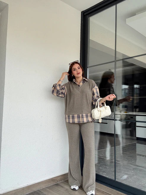 Astana Plaid Coord Set