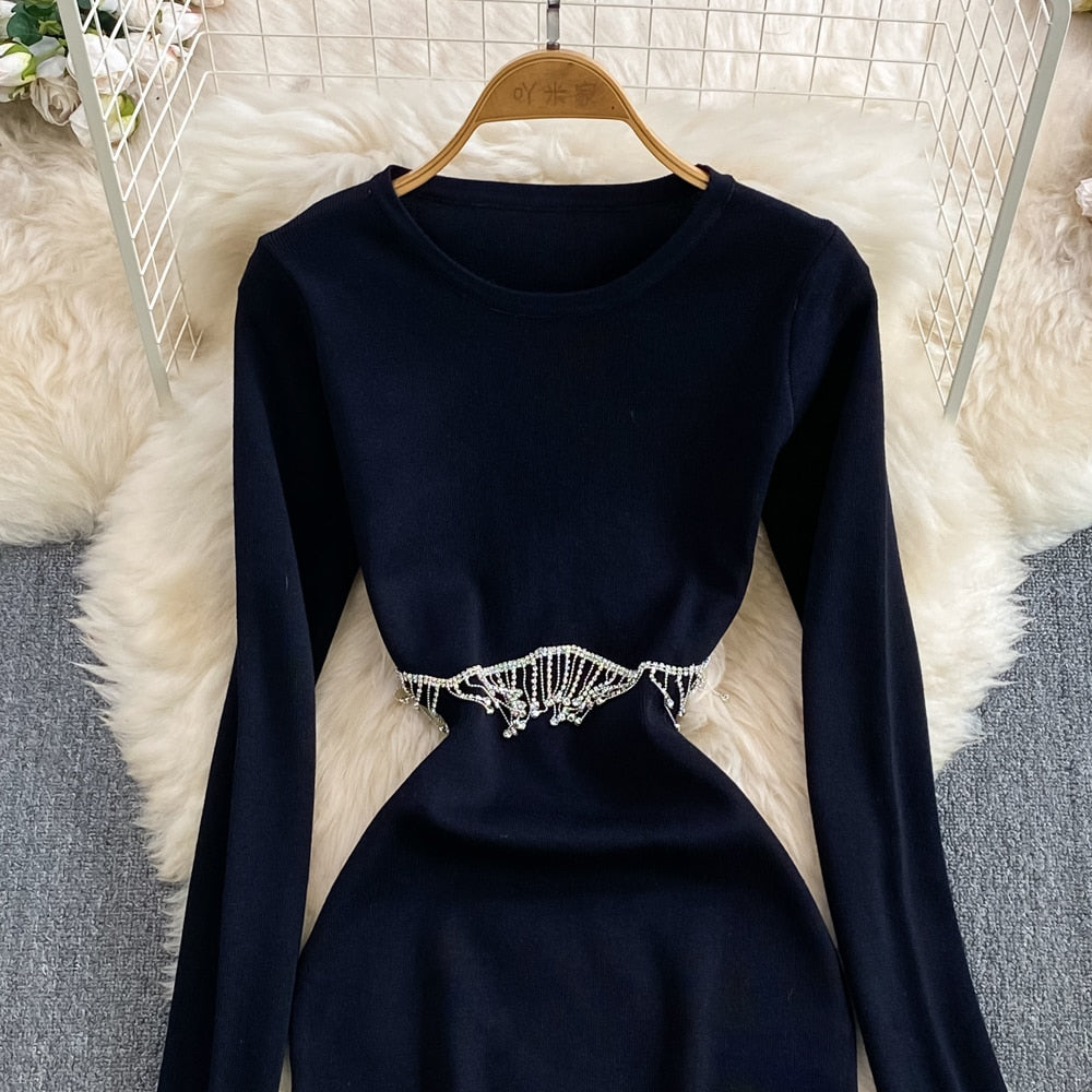 Eve Embellished Dress with cut-out Detailing