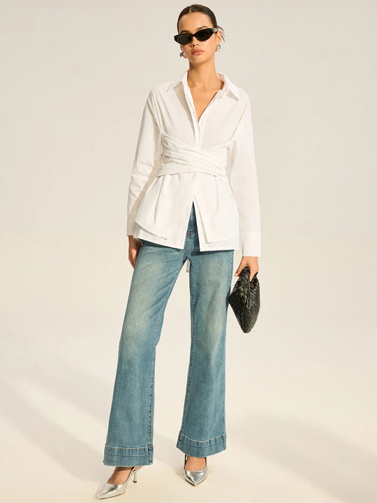 Greta Wrap Blouse