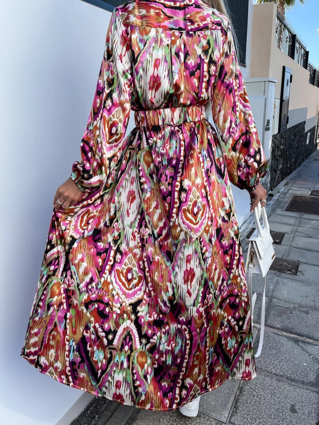 Florence Printed Dress with Belt