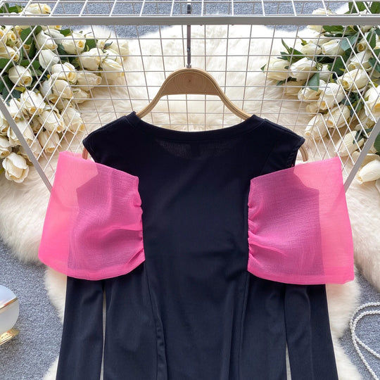 Margerine Luxury Knit Top with Bow Detailing