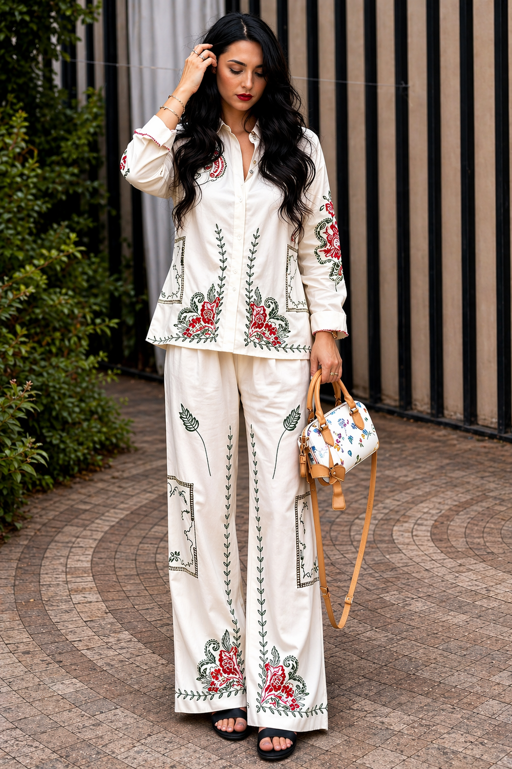 Larsa Embroidered Coord Set