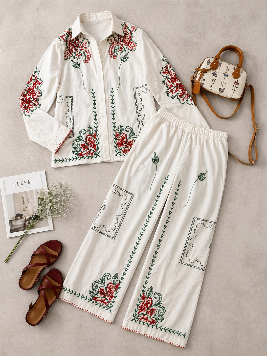 Larsa Embroidered Coord Set