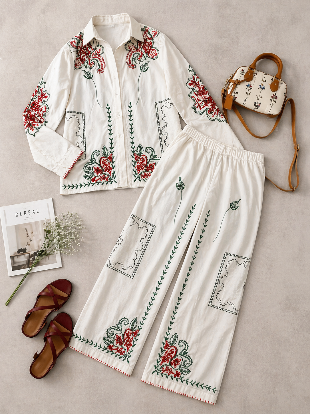 Larsa Embroidered Coord Set
