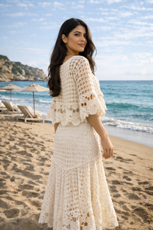 Celine Holiday Three Piece Crochet Set