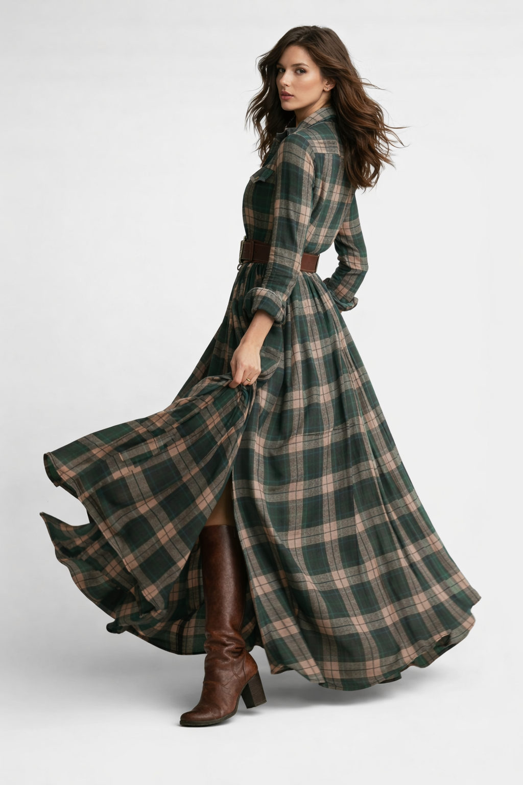 Helia Plaid Summer Dress