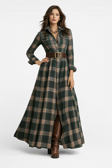 Helia Plaid Summer Dress