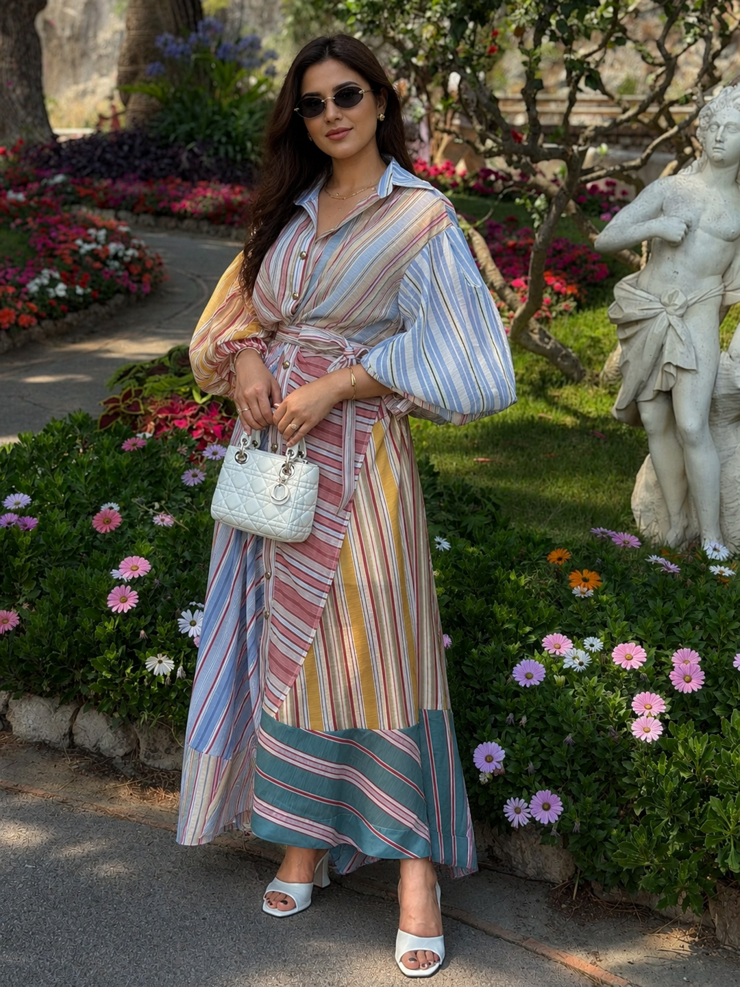 Paisley Striped Dress