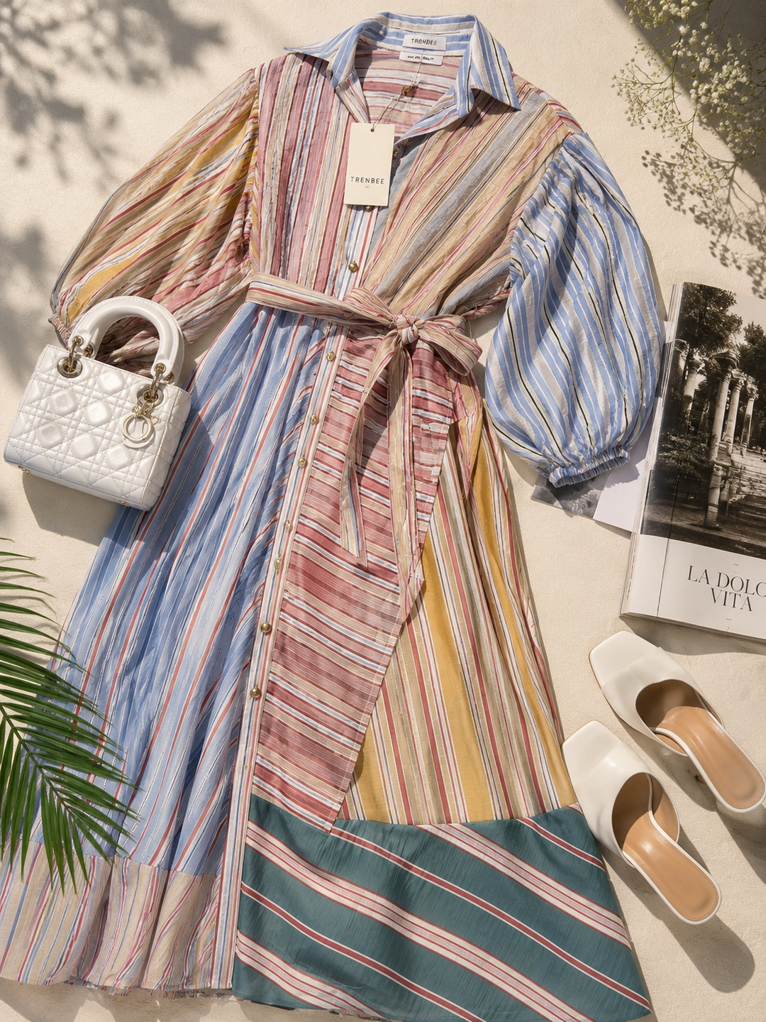Paisley Striped Dress