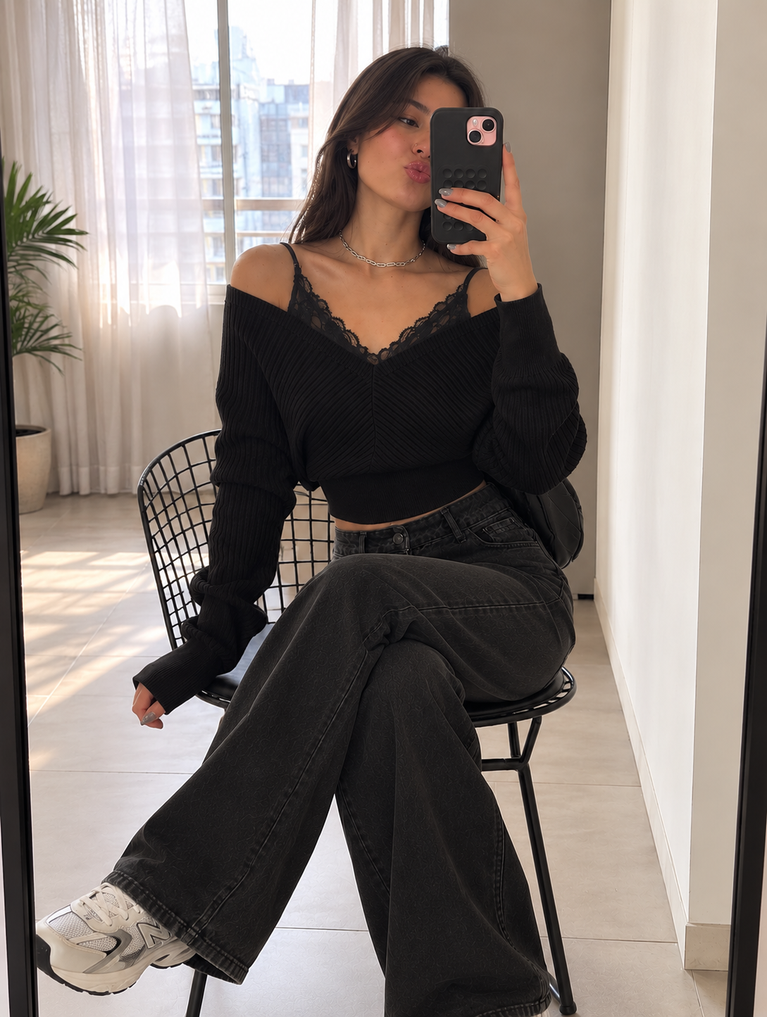 Elise Lace Sweater