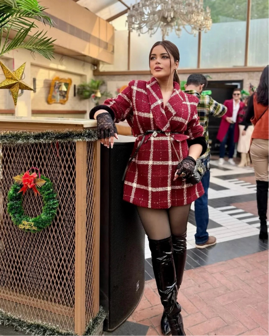 Telsa Embellished Tweed Blazer