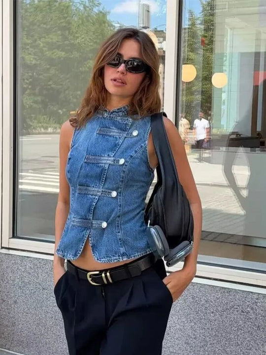 Yana Denim Blouse