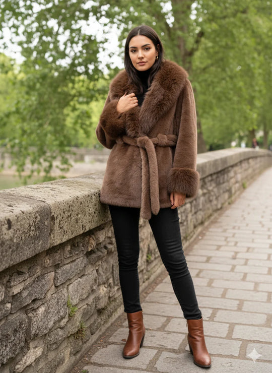 Aubrey Faux Fur Teddy Coat