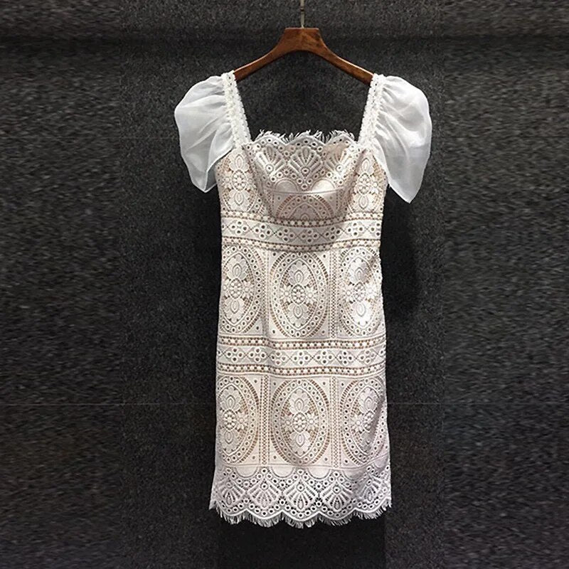 Celestial Embroidered lace Dress