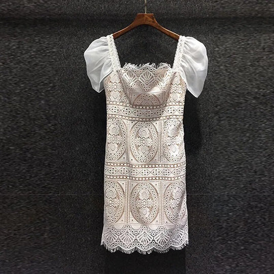 Celestial Embroidered lace Dress