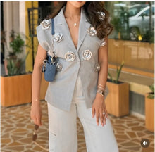 Barbella Embellished 3D Flower Blazer
