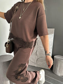 Jessica Lace Panel Coordinated Set