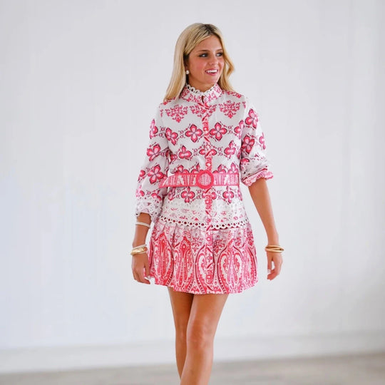 Vienna Summer Dress with Belt