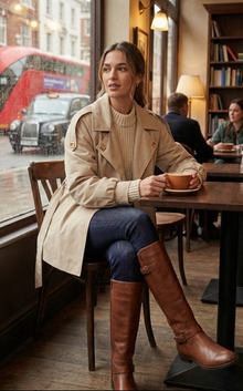 Elle Trench Coat with Elastic Belt