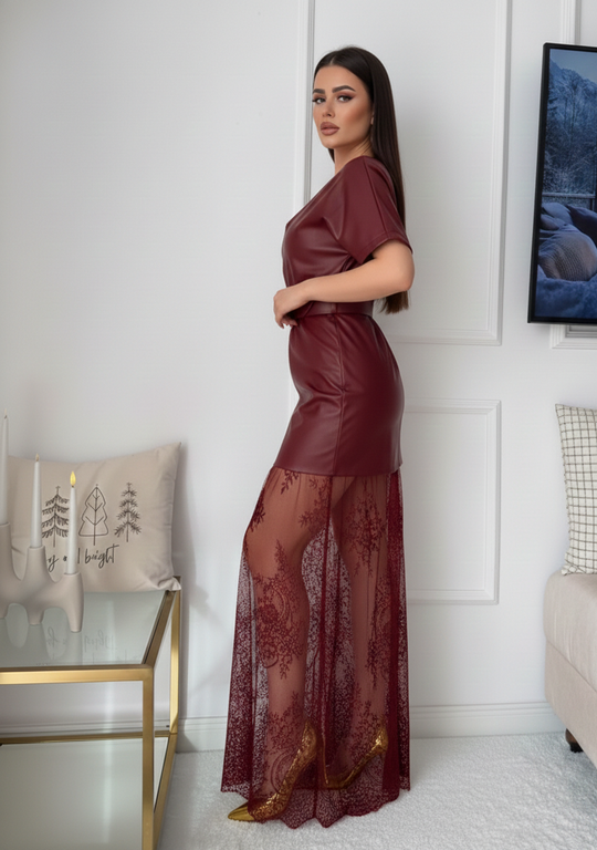 Amelia Lace Patchwork Dress