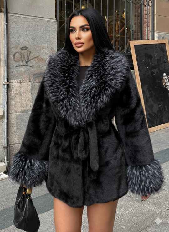 Julien Fur Collar Trench Coat