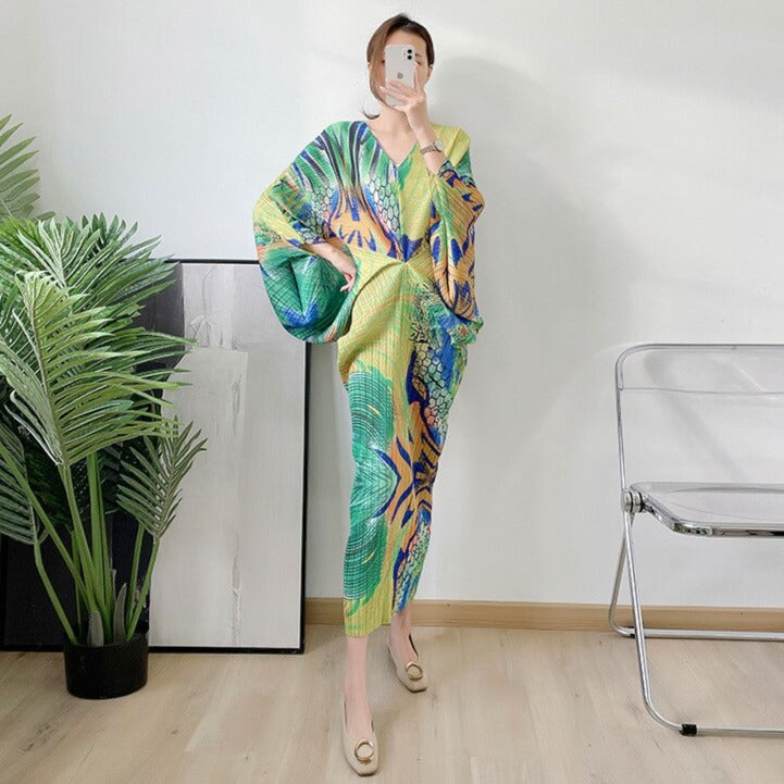 Marcela Geometric print Designer Dress