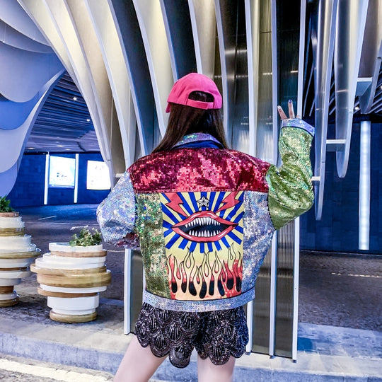 Alaska Denim Jacket with Sequined work