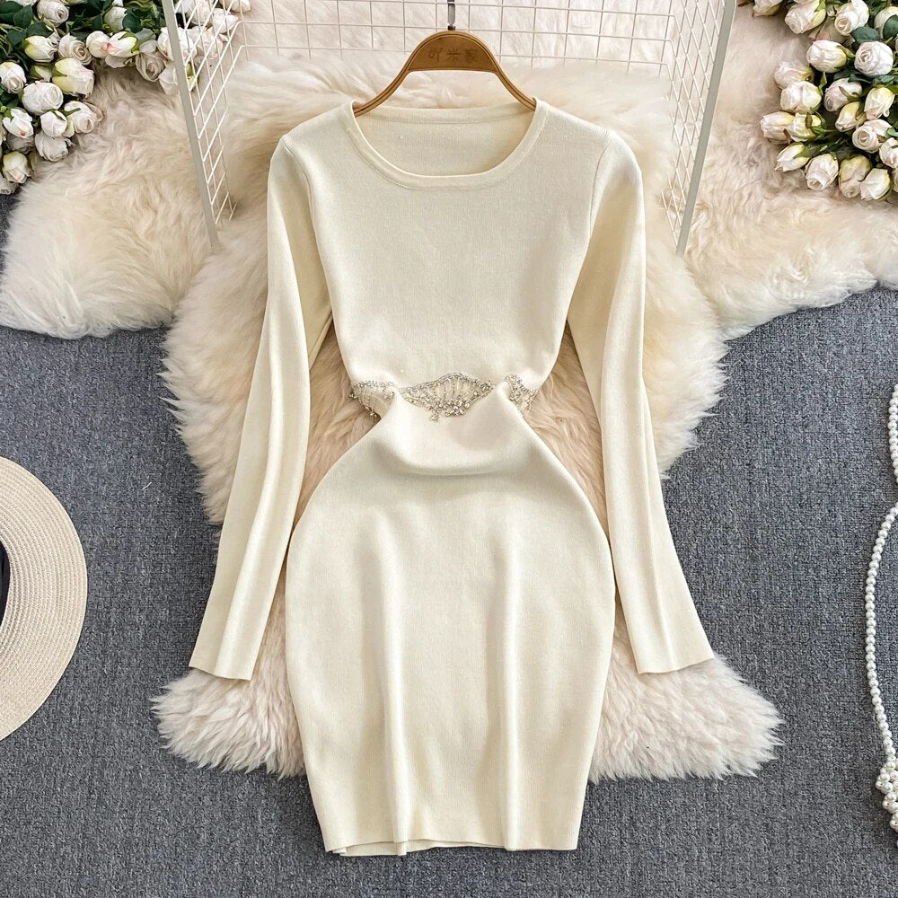 Eve Embellished Dress with cut-out Detailing