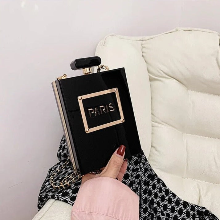 Kurt Geiger Perfume Clutch Shoulder Bag Womens Pink Kiss Lock Glitter –  Luxe Fashion Finds
