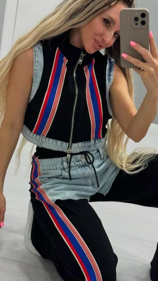 Rubeya Denim Coord Set