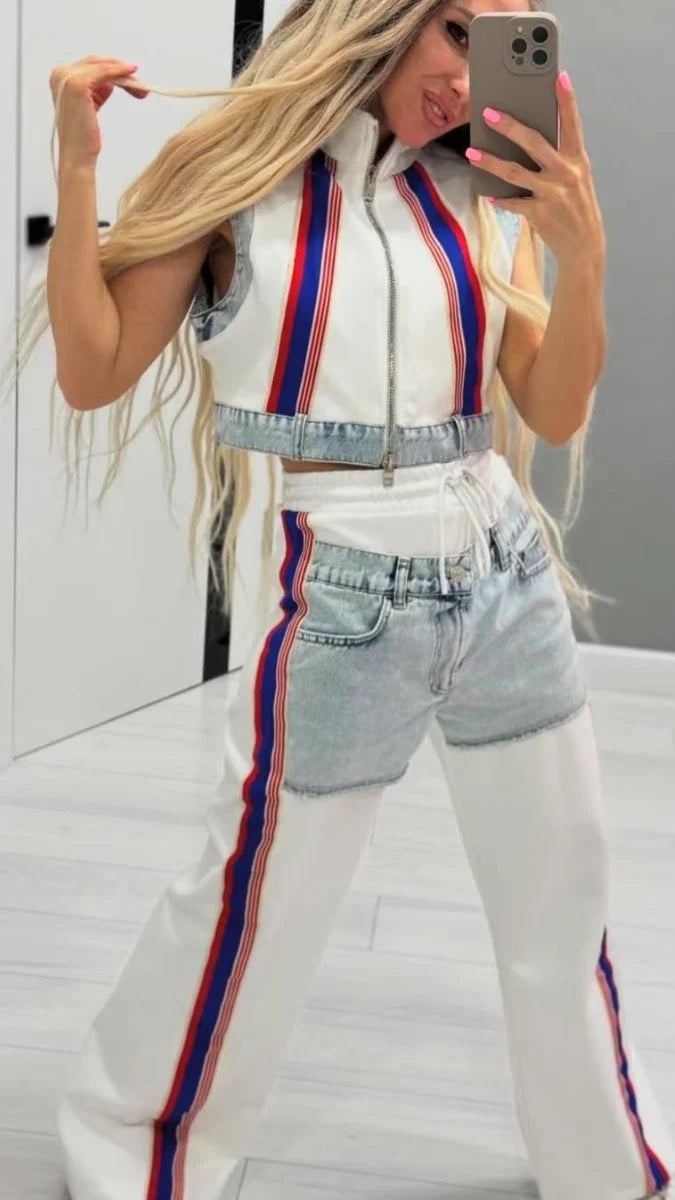 Rubeya Denim Coord Set