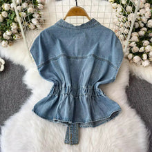 Lenna Studded Denim Blouse